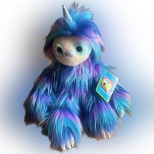 NWT Unisloth Stuffed Animal Blue and Purple Unicorn Sloth